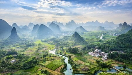 Wandern in der Karstlandschaft von Guangxi (Reiseverlängerung)