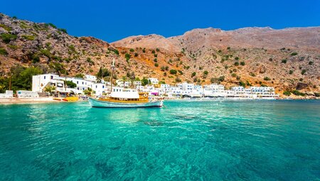 Griechisches Dorf Loutro, Chania, Kreta, Griechenland.