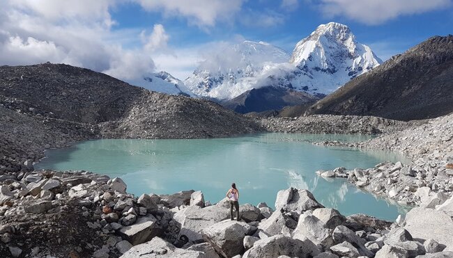 Lagune in der Cordillera Blanca