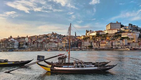 Blick auf den Douro und Porto