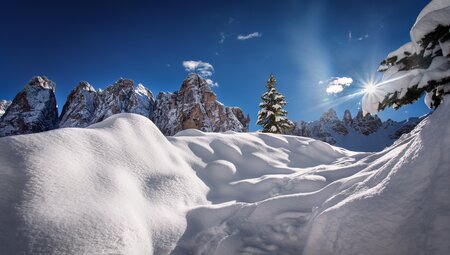 Winterwandern in den Sextener Dolomiten für Singles und Alleinreisende