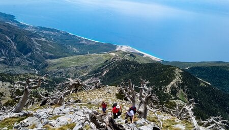 Wandern entlang der Ionischen Küste Albaniens auf eigene Faust