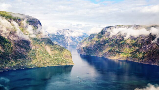 Norwegen Aurlandsfjord