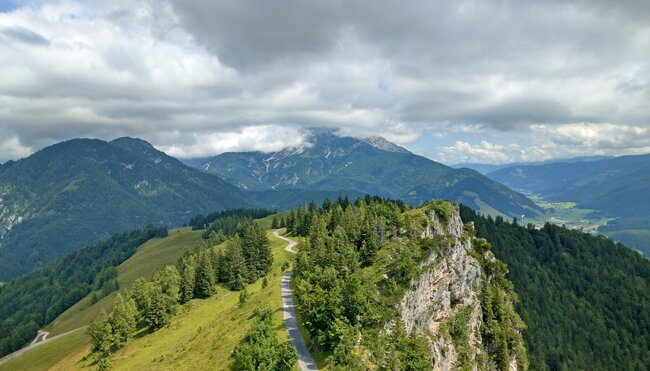 Kitzbühel Buchensteinwand Panorama mit Jakobskreuz