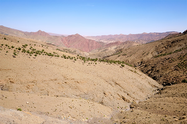 Karge Landschaft am Pass Tiz n'Tichka