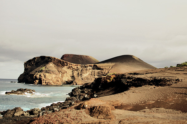 Capelinhos Volcano auf Faial, Azoren, Portugal