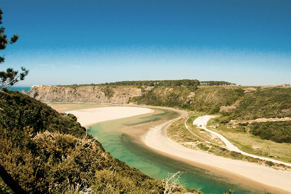 Strand von Odeceixe in Portugal