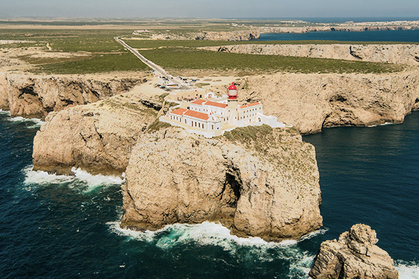 Blick auf Cape St. Vincent, Portugal